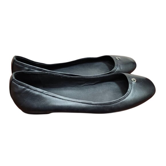 Kate Spade Womens Keaton Ballet Flats Shoes Black Leather Slip On Size 8.5 - Picture 3 of 12